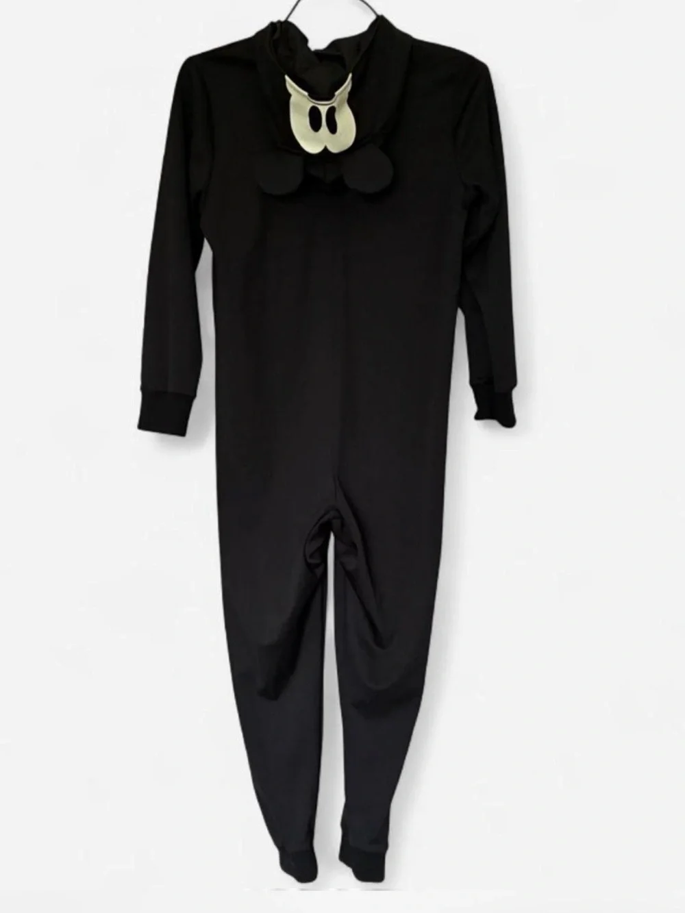 Disney Mickey Mouse Glow-In-The-Dark Jumpsuit Skeleton Kids Costume Size 9/10